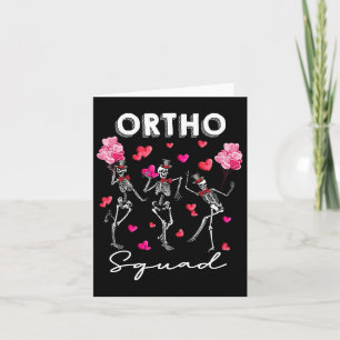 Tarjeta Esqueleto Bailarín Squad Orto Ortopédico San Valen