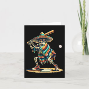 Tarjeta Esqueleto de Bysebyll Sombrero Mexicano Cinco De M
