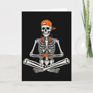 Tarjeta Esqueleto de jugador de Halloween Controlador de v