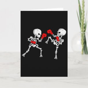 Tarjeta Esqueleto de kickboxing Kickboxer Boxeo Mma