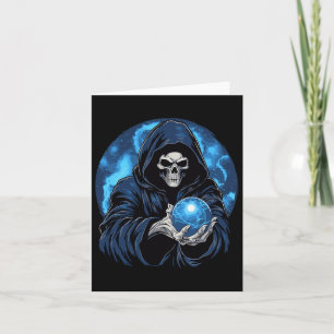 Tarjeta Esqueleto de la Muerte de Reaper Halloween