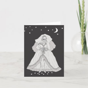 Tarjeta Esqueleto de la novia