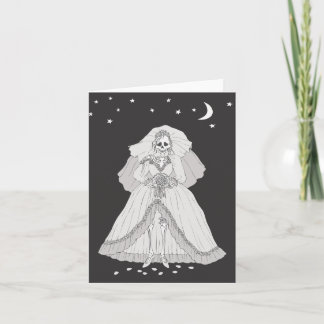 Tarjeta Esqueleto de la novia