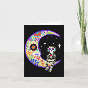 Tarjeta Esqueleto Dia De Los Muertos Esqueleto Actuación