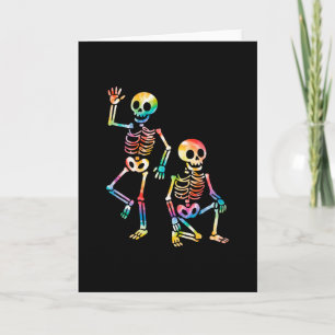 Tarjeta Esqueleto divertido de Halloween Trump Trump 1