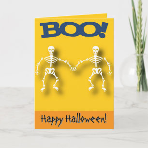Tarjeta Esqueleto editable Halloween 