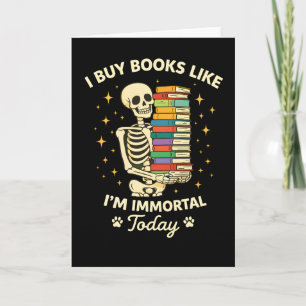 Tarjeta esqueleto floral divertido Comprar Libros Como si