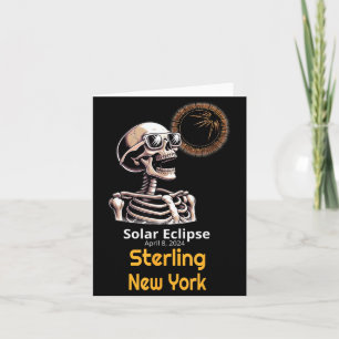 Tarjeta Esqueleto Lindo Eclipse Solar Sterling York