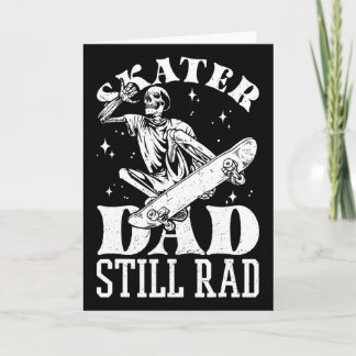 Tarjeta Esqueleto Radical Papá Skater Día del Padre 3