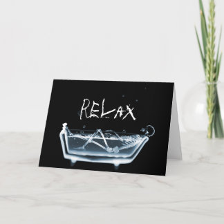 TARJETA ESQUELETON DE VISIÓN DE RAYOS X DE BAÑO - AZUL