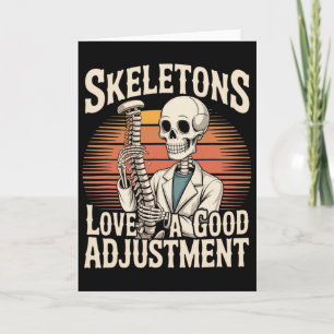 Tarjeta Esqueletos Aman Un Buen Ajuste De Halloween Osteóp
