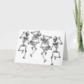 Tarjeta Esqueletos danzantes