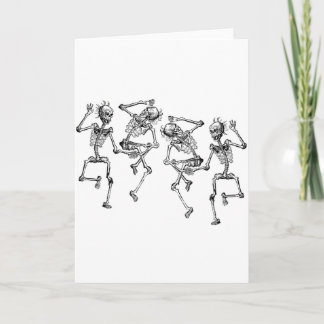 Tarjeta Esqueletos del baile