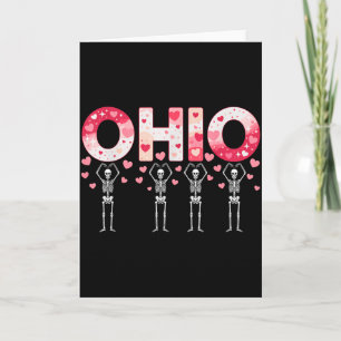 Tarjeta Esqueletos divertidos de O-h-i-o Ohio en San Valen