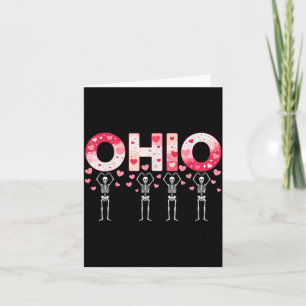Tarjeta Esqueletos divertidos de Ohio en Valenti del Medio