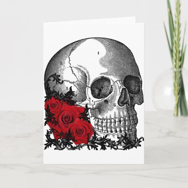 TARJETA ESQUEMA CON IMPRESIÓN DE VINTACIÓN DE ROSAS (Anverso)