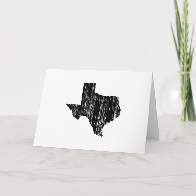 Tarjeta Esquema de estado de Texas con problemas (Anverso)