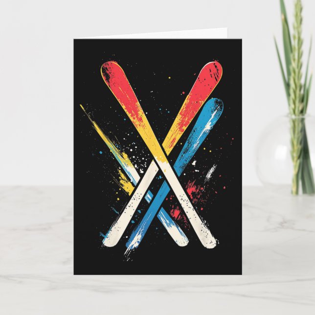 Tarjeta Esquí 1  (Anverso)