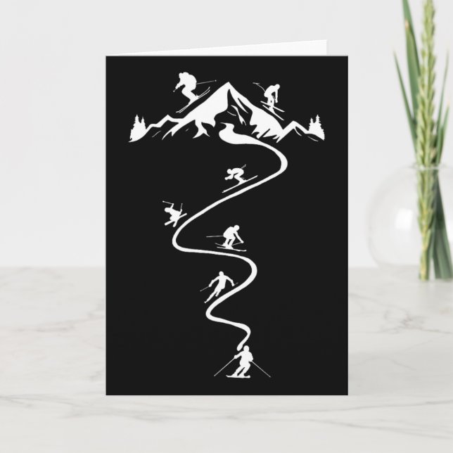 Tarjeta Esquí Alpino  (Anverso)