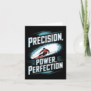 Tarjeta Esquí alpino de precisión, potencia y perfección