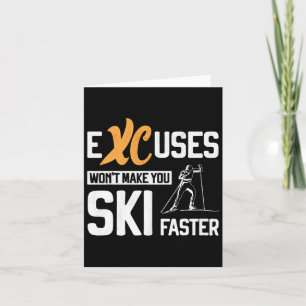 Tarjeta Esquí de fondo Xc Excusas Esquí nórdico Biatlón