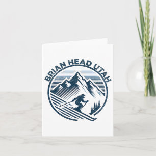Tarjeta Esquí de Invierno de Brian Head Utah
