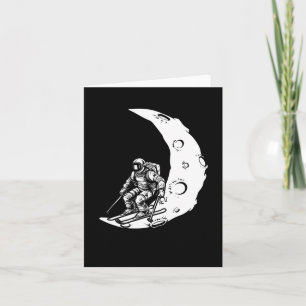 Tarjeta Esquí de snowboard - Snowboard Crescent Moon