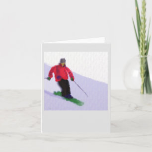 Tarjeta Esquí del Arte de las Pistas