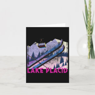 Tarjeta Esquí del Lago Placid - Esquí de Placid estilo Vin