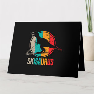 Tarjeta Esquí Dino Skisaurus Esquí Dino Dinosa