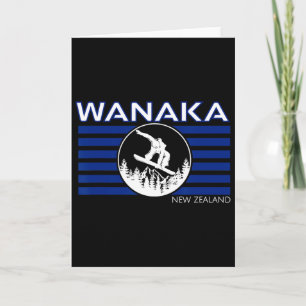 Tarjeta Esquí en Wanaka Nueva Zelanda Neozelandés Nieve