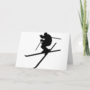 Tarjeta Esquí - Estilo libre de esquí