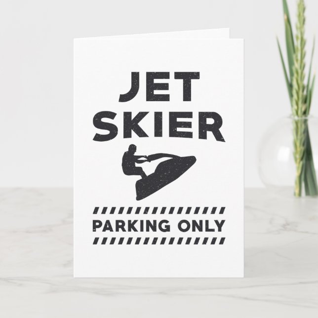 Tarjeta Esquí Jet Ski Jet Skier Sólo Agua (Anverso)