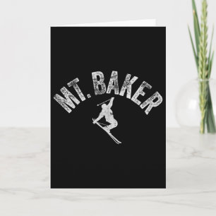 Tarjeta Esquí Mt Ker Monte Ker Washington Frío Invierno Ge