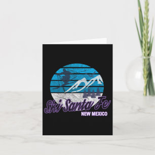 Tarjeta Esquí Santa Fe Nuevo México Estación De Esquí Snow