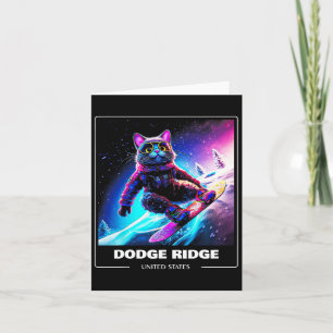 Tarjeta Esquiador de esquí Dodge Ridge Estados Unidos