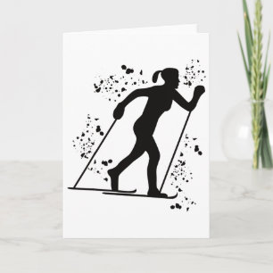 Tarjeta Esquiador de fondo Nordic Xc Skiing _2