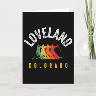 Tarjeta Esquiador Loveland Esquiador Montaña Loveland Esqu