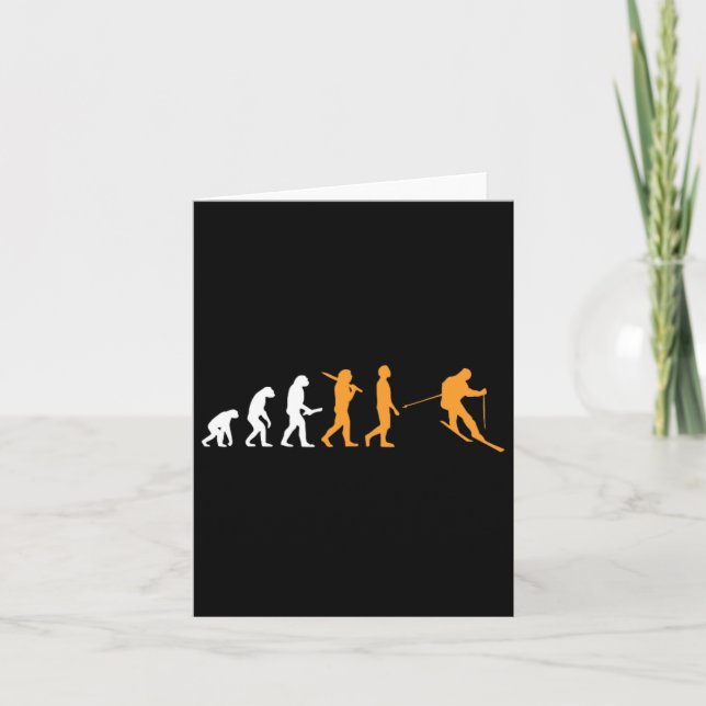 Tarjeta Esquiando mis compañeros favoritos de esquí, lláma (Anverso)