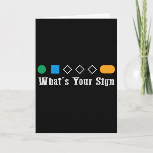 Tarjeta Esquiar ¿Cuál es tu signo divertido esquiador homb