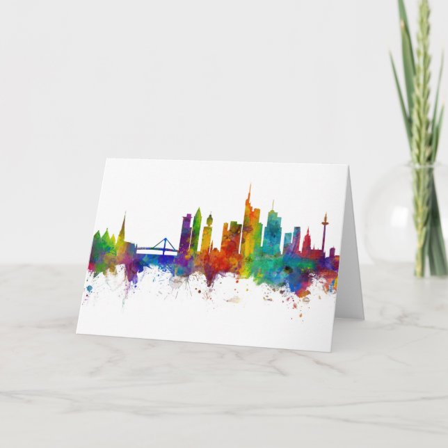 Tarjeta Esquina de Frankfurt Alemania (Anverso)