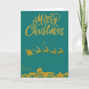 Tarjeta Esquina de Roma, Feliz Navidad
