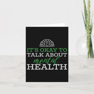 Tarjeta Está Bien Hablar De La Conciencia De La Salud Ment
