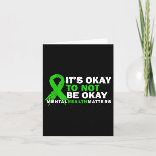 Tarjeta Está Bien No Estar Bien La Salud Mental Es Concien