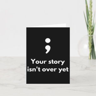 Tarjeta Está Bien No Estar Bien Semicolón De Salud Mental