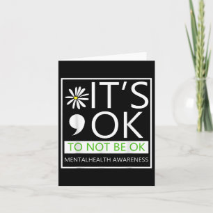 Tarjeta Está Bien No Ser Consciente De La Salud Mental. co