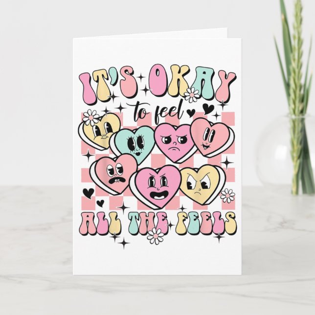 Tarjeta Está Bien Sentir Todos Los Sentimientos Consejero  (Anverso)