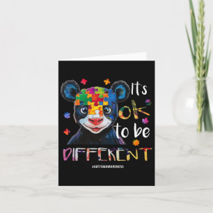 Tarjeta Está bien ser diferente - Conciencia sobre el auti