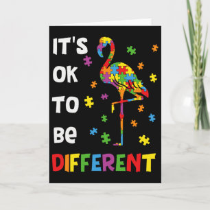 Tarjeta Está Bien Ser Diferente Flamenco Conciencia del Au