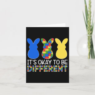 Tarjeta Está bien ser diferente para tomar conciencia del 